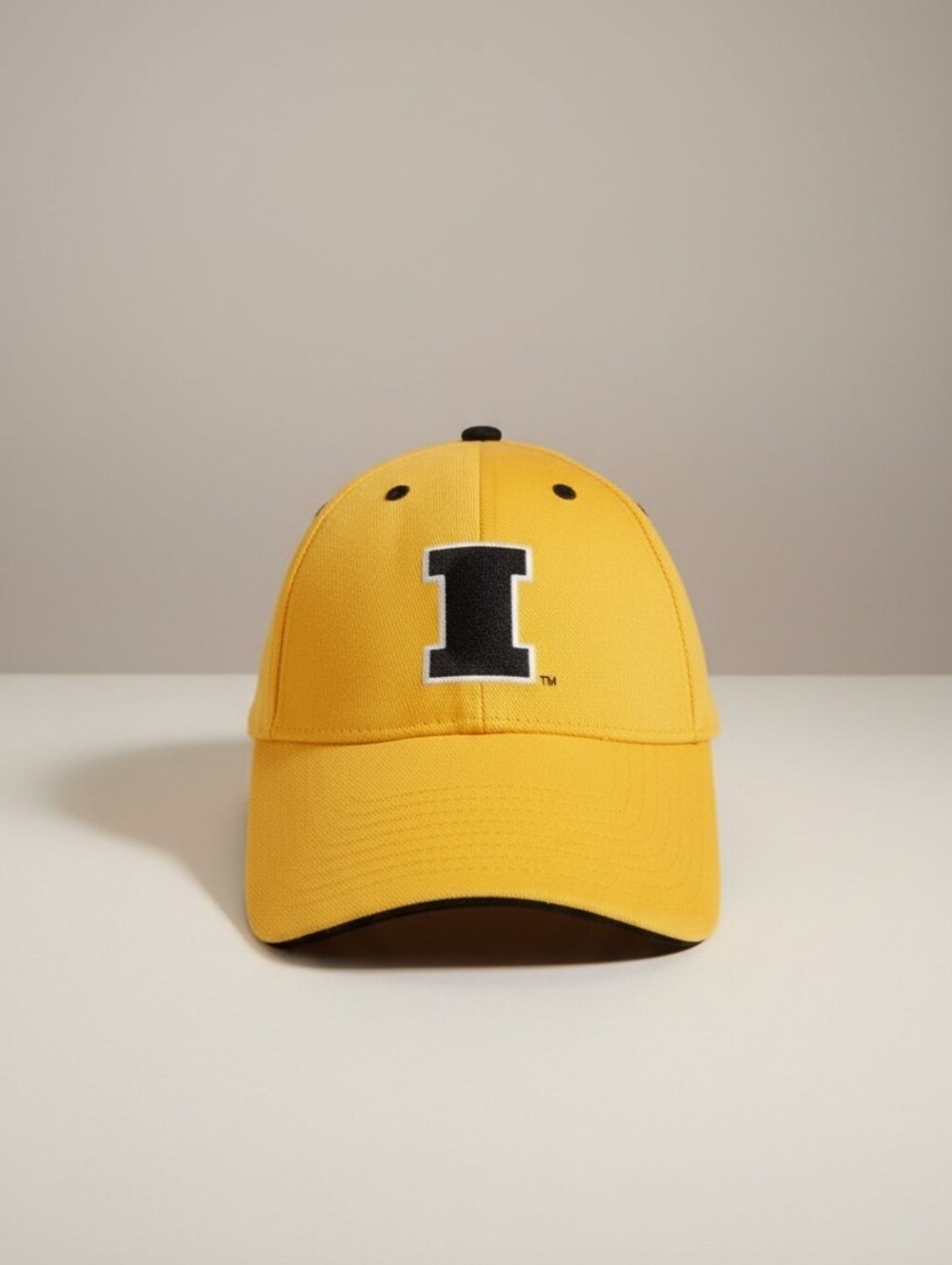 Signatures Yellow Iowa Hawkeyes Football NCAA Hook & Loop Men's Cap Hat One Size